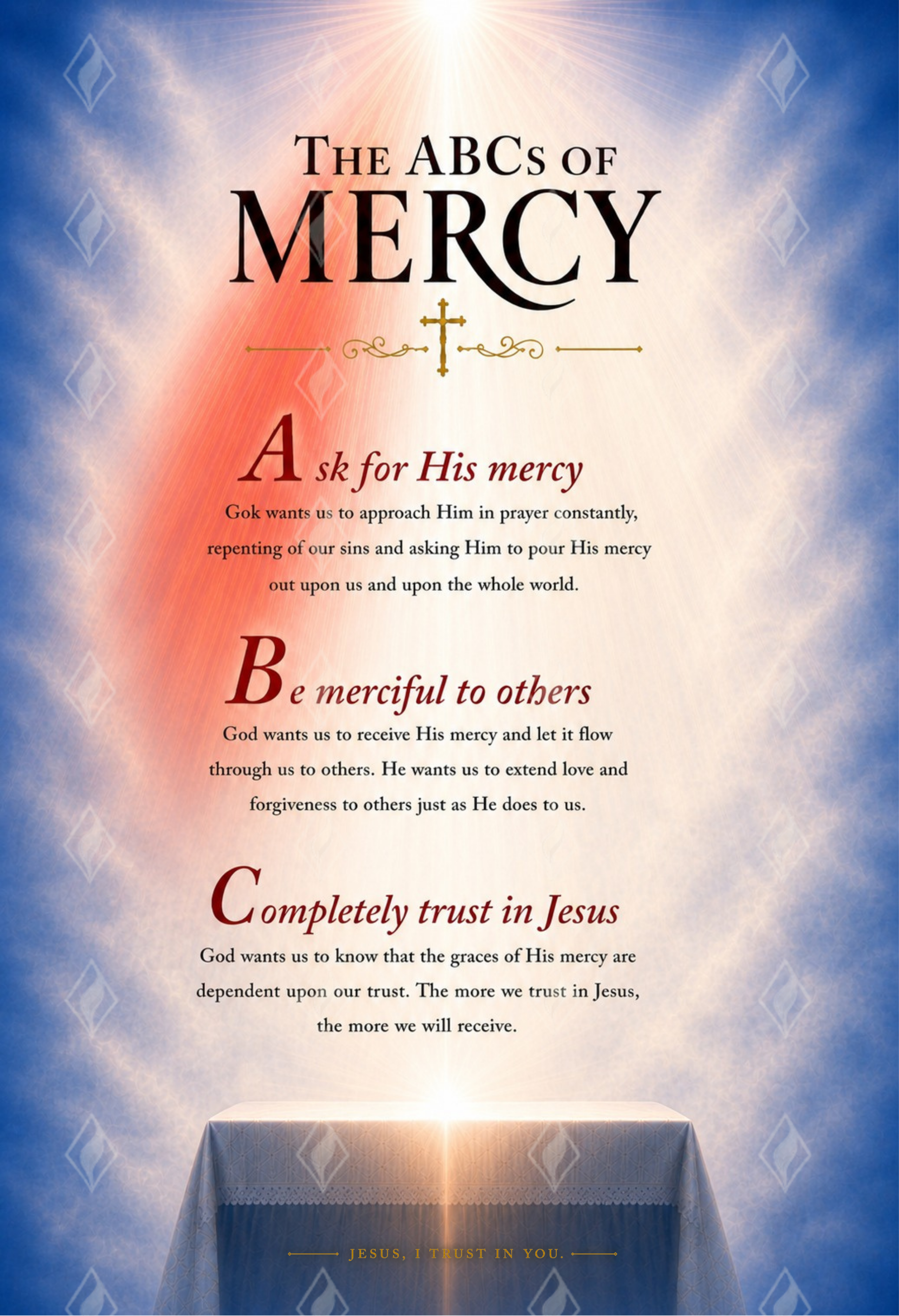 Divine Mercy Posters